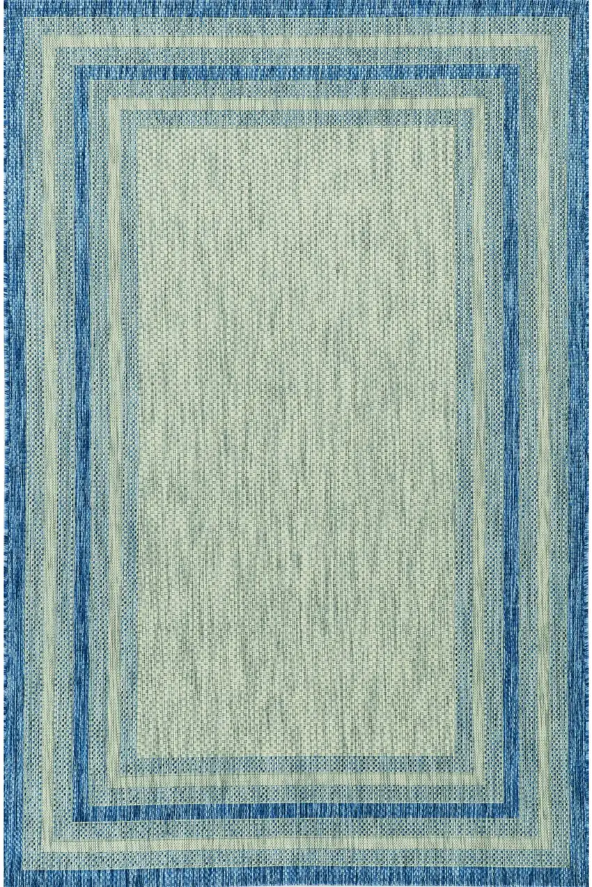 Uv Treated Polypropylene Grey Or Denim Area Rug Photo 2
