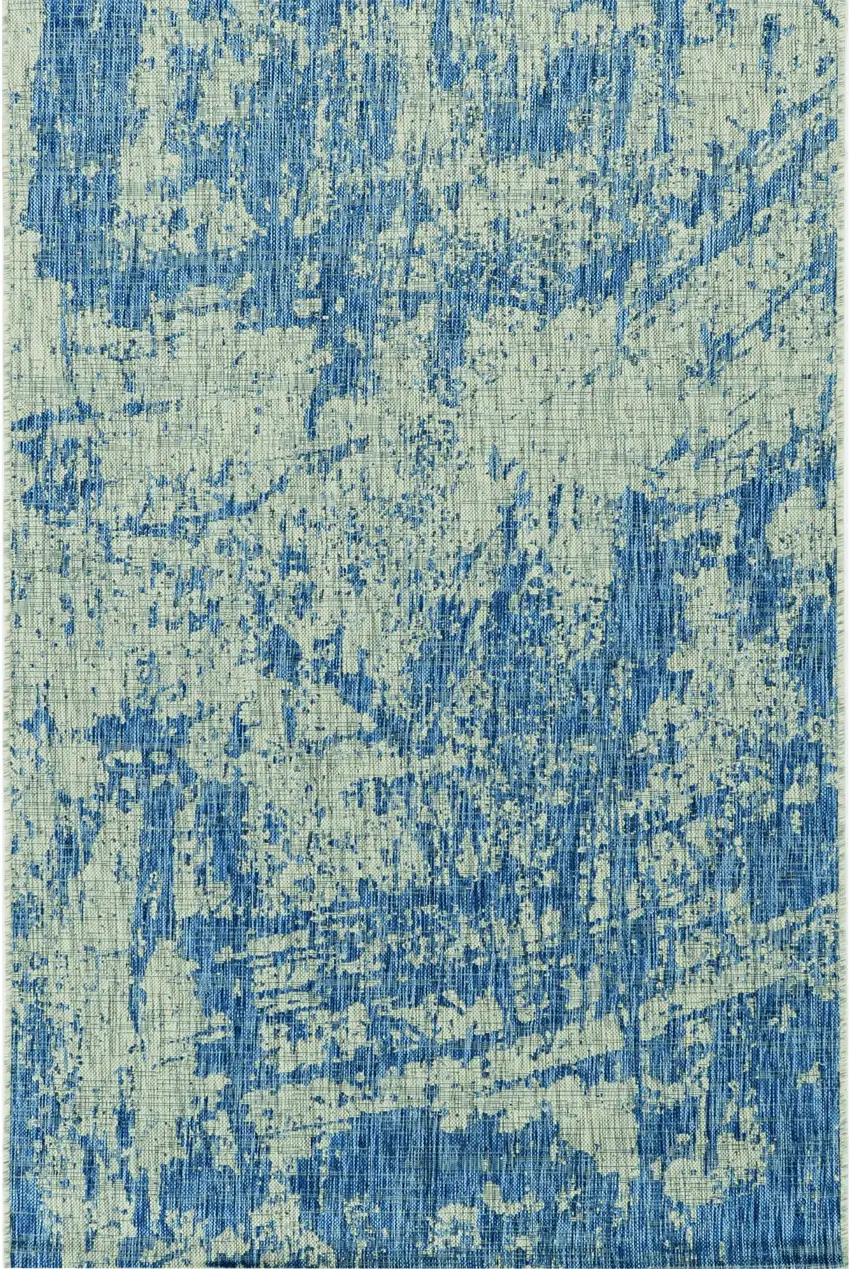 Uv Treated Polypropylene Grey Or  Denim Area Rug Photo 2