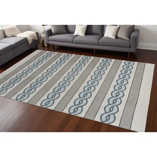Uv Treated Polypropylene Ivory Or Spa Area Rug Photo 1