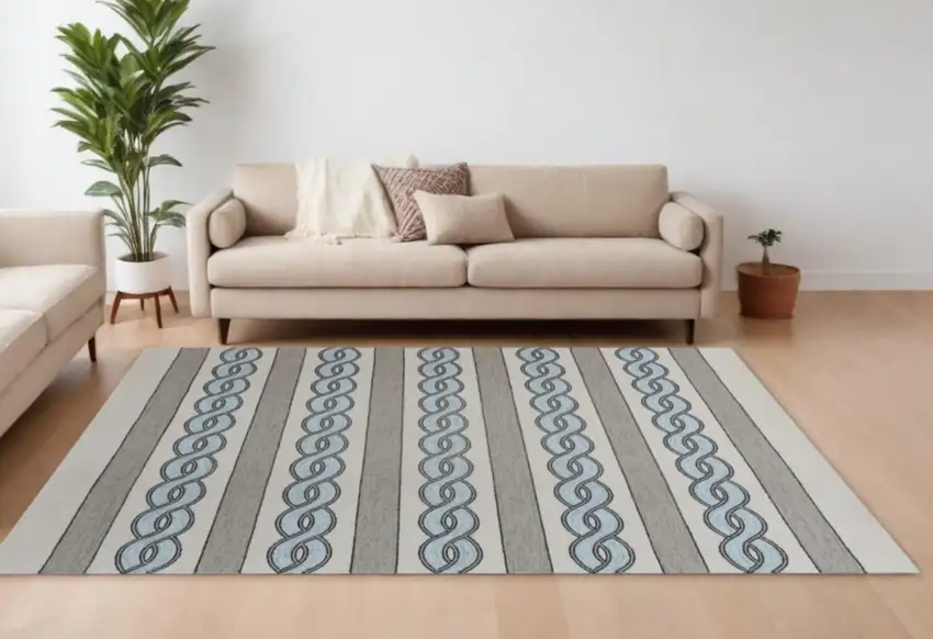 Uv Treated Polypropylene Ivory Or Spa Area Rug Photo 2