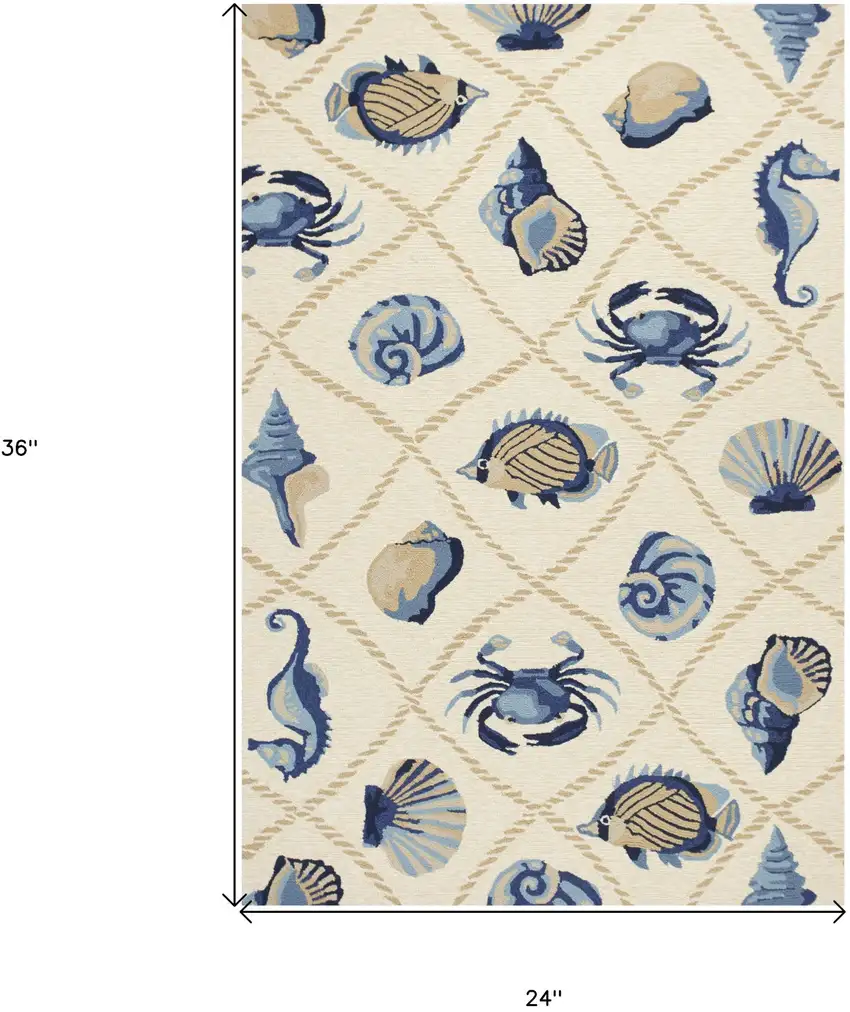 Beige Hand Tufted Area Rug Photo 3