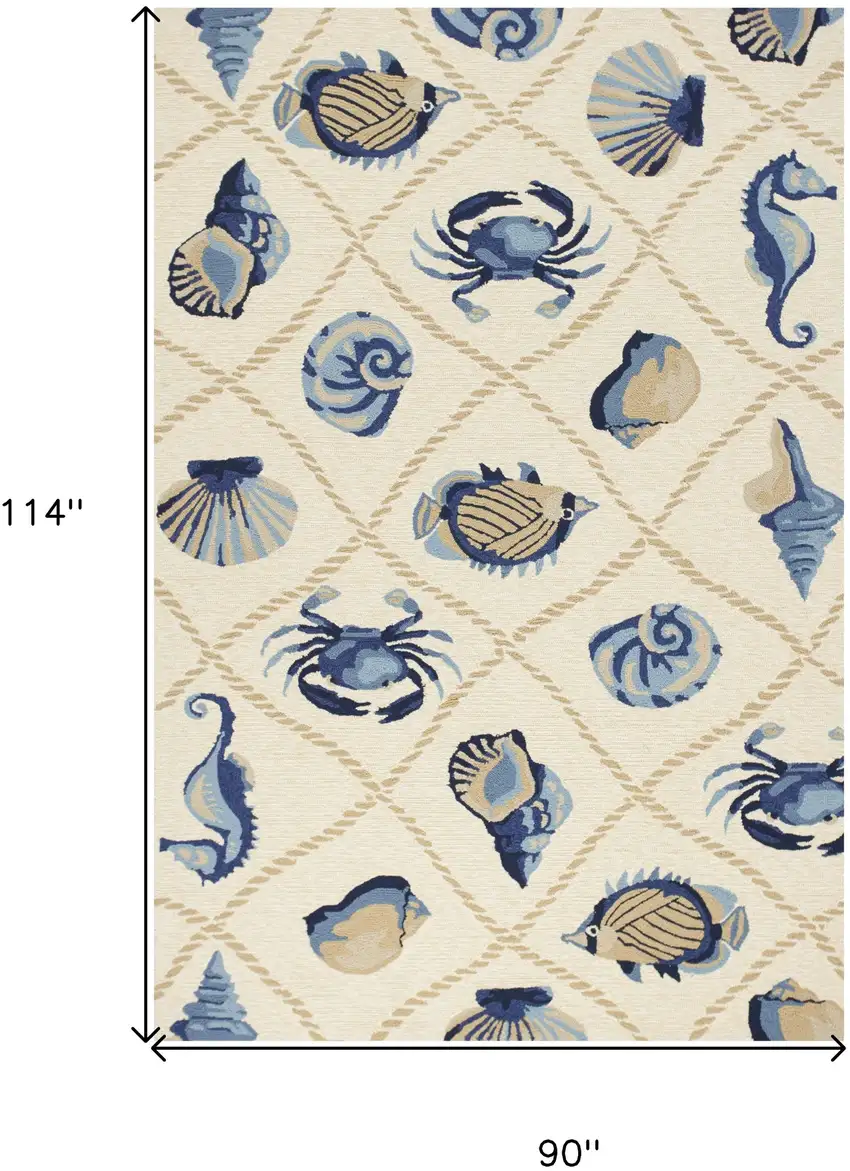 Uv Treated Polypropylene Sand Area Rug Photo 7