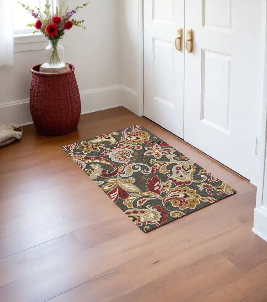 Taupe Hand Tufted Area Rug Photo 1