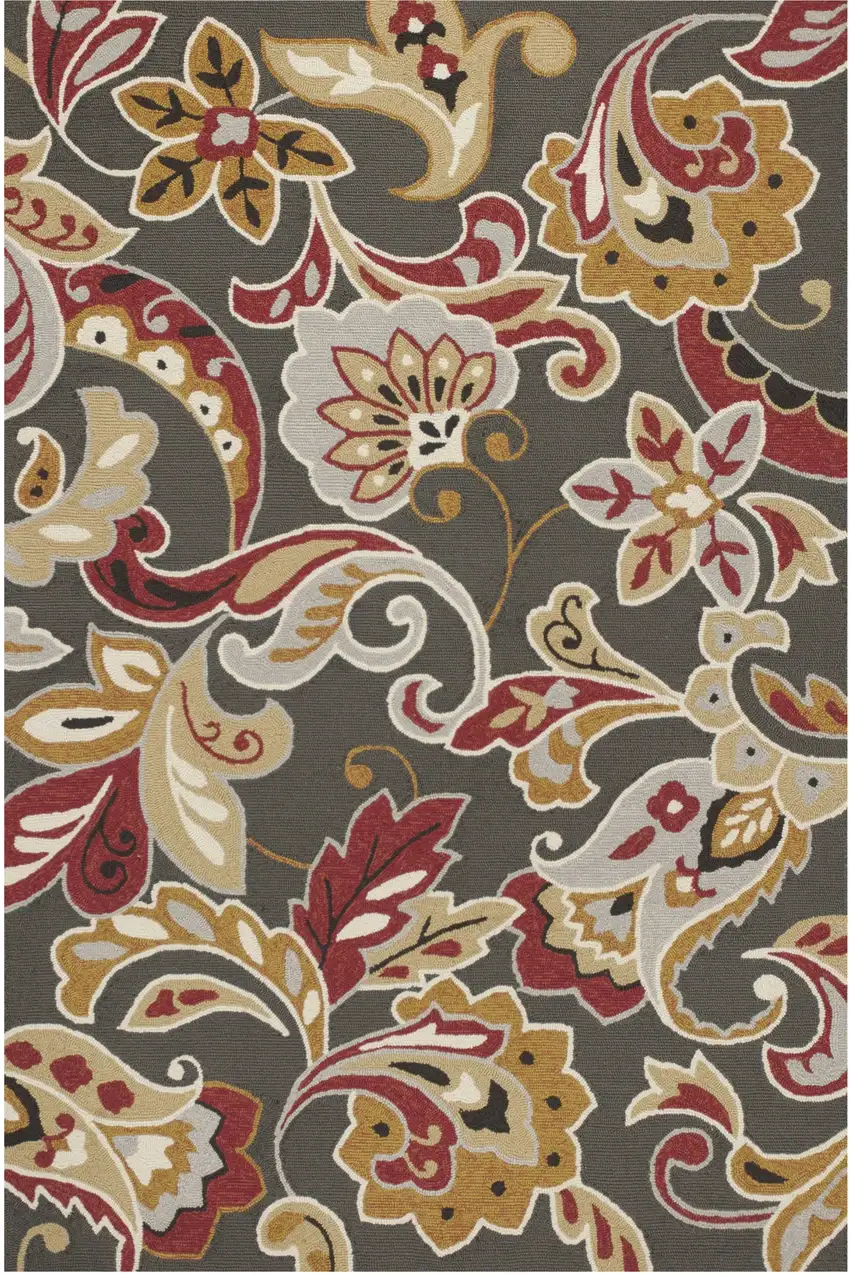 Uv Treated Polypropylene Taupe Area Rug Photo 2