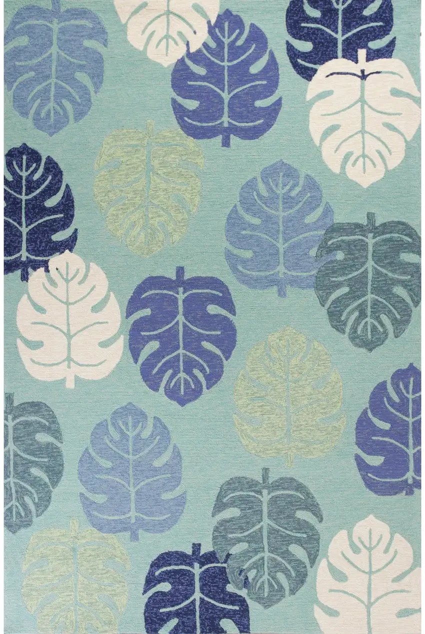 Turquoise Hand Tufted Area Rug Photo 2