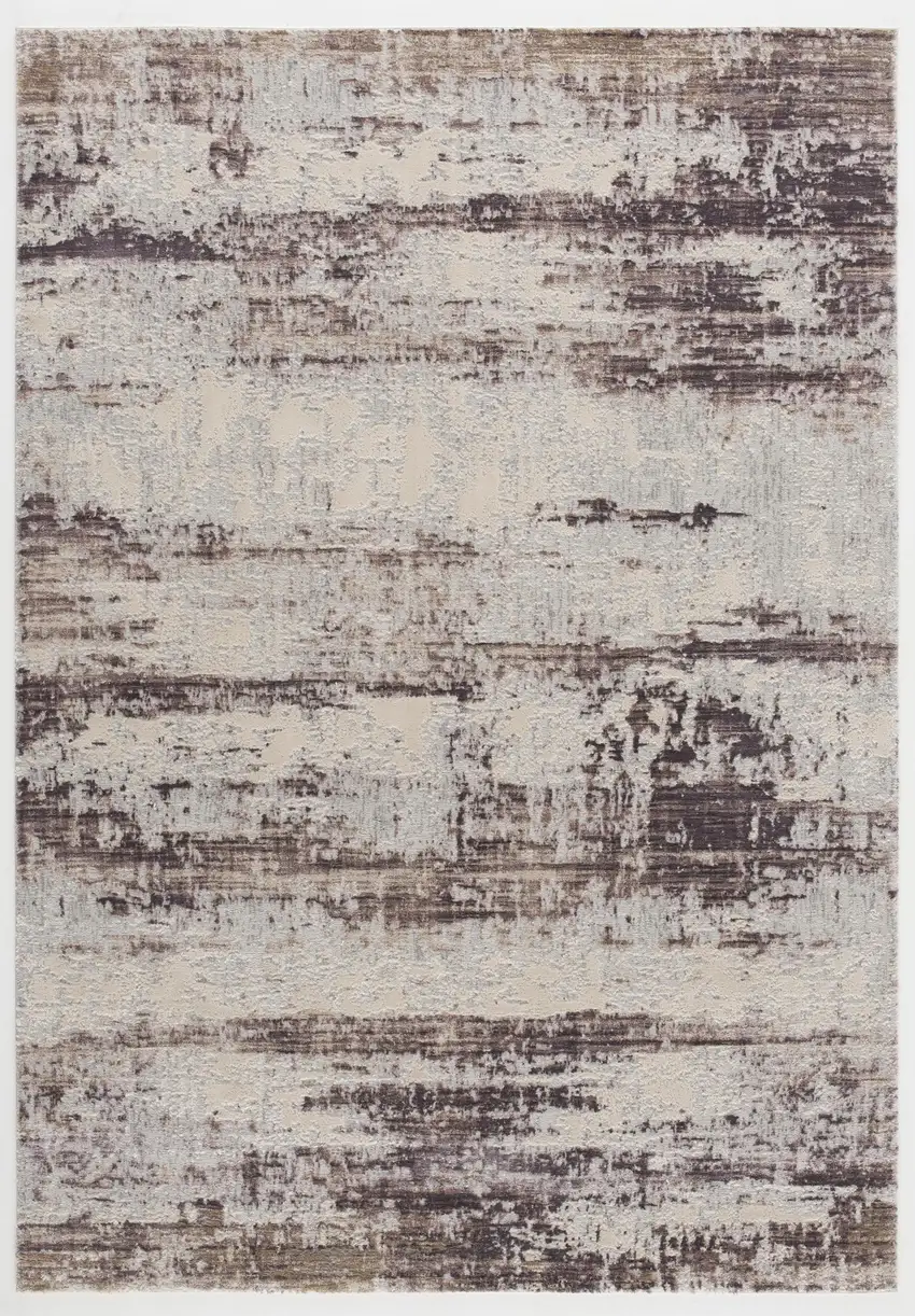 Violet Abstract Striations Area Rug Photo 5