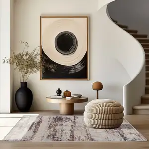 Photo of Violet Abstract Striations Area Rug