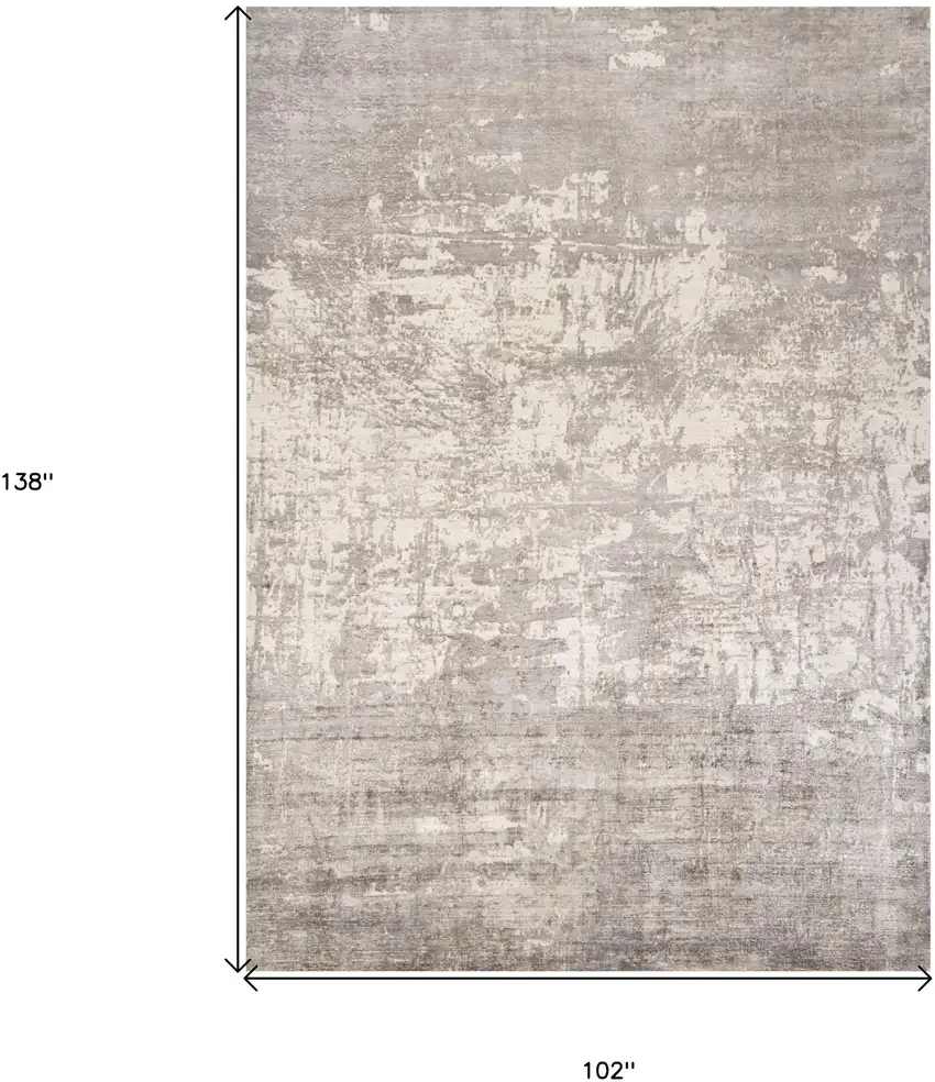 Viscose Beige Area Rug Photo 3