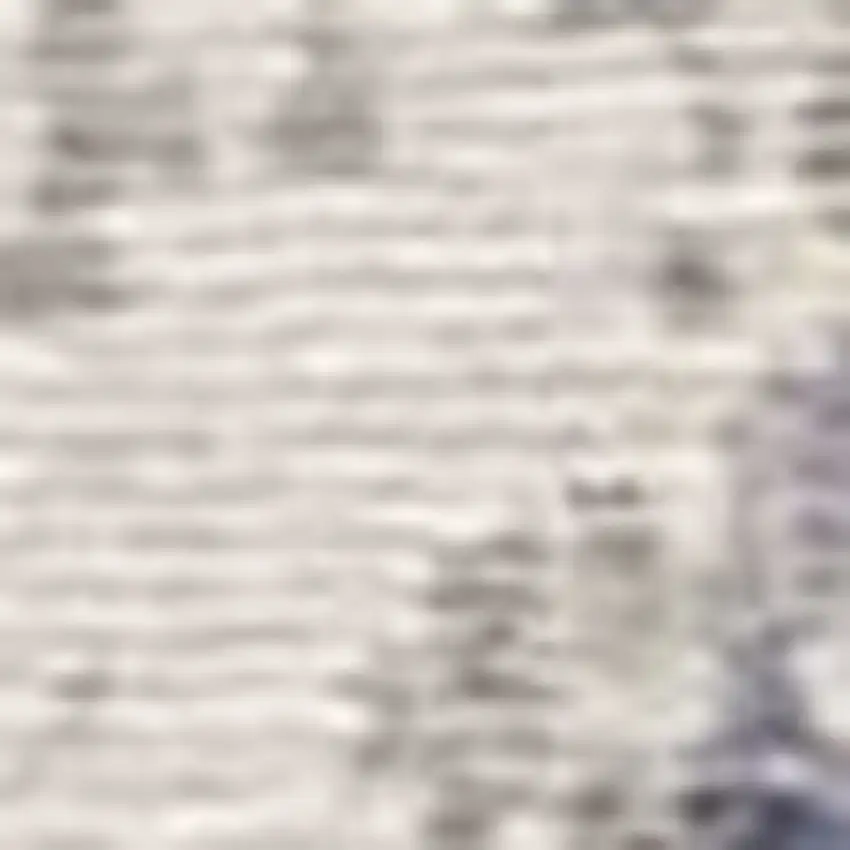 Gray And Ivory Abstract Hand Loomed Area Rug Photo 6