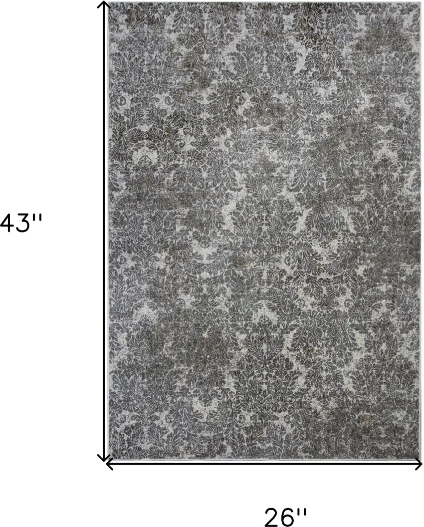 Viscose Ivory Or Sand Accent Rug Photo 3