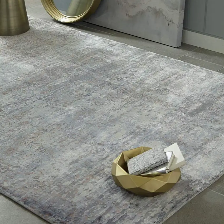 Viscose Slate Area Rug Photo 3