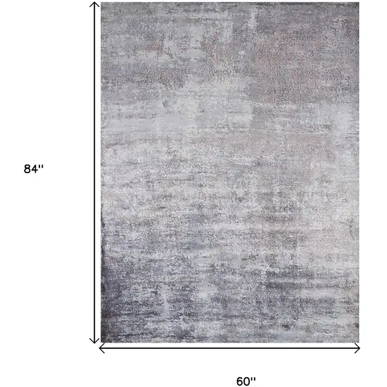 Viscose Slate Area Rug Photo 4