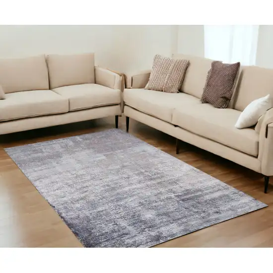 Viscose Slate Area Rug Photo 1