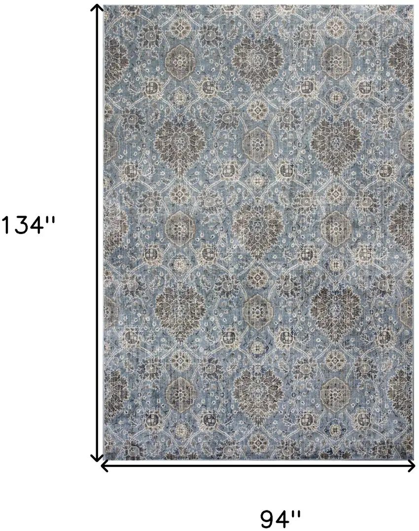 Viscose Slate Area Rug Photo 6