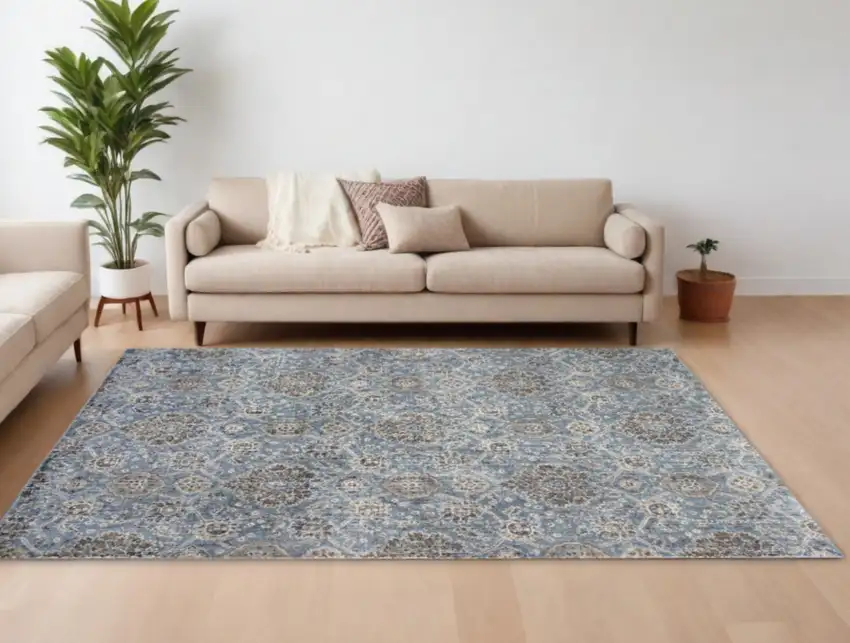 Viscose Slate Area Rug Photo 2