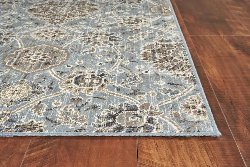 Viscose Slate Area Rug Photo 4