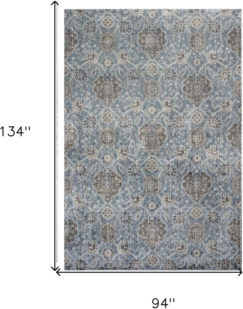 Viscose Slate Area Rug Photo 3