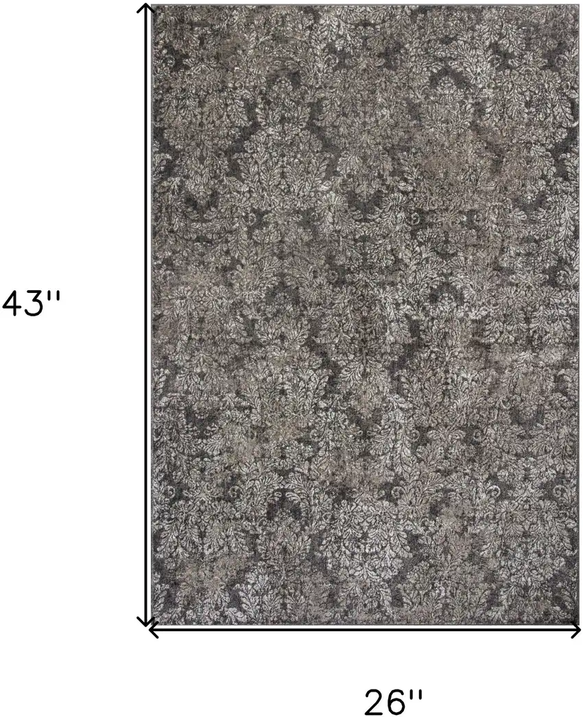 Viscose Taupe Or Sand Accent Rug Photo 3