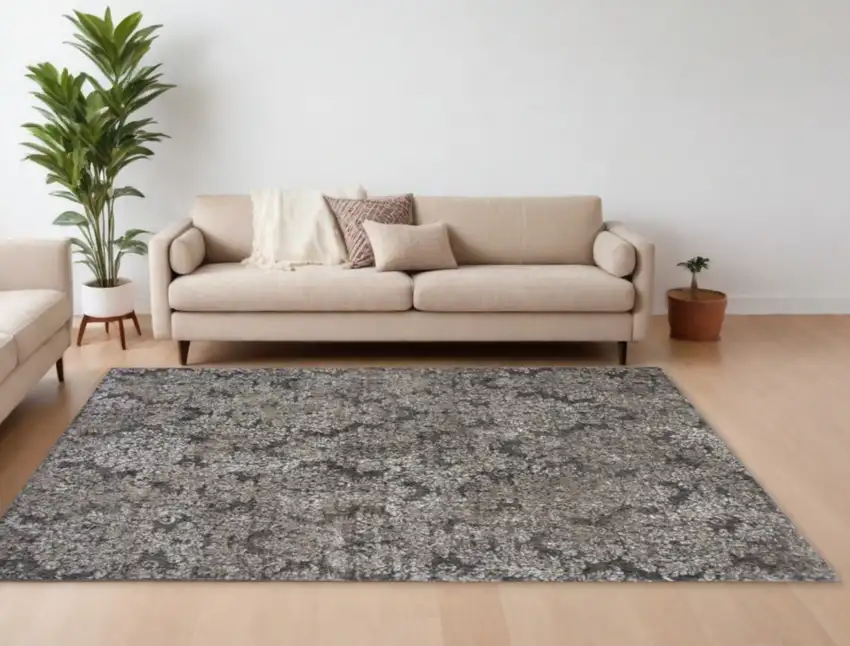 Viscose Taupe Or  Sand Area Rug Photo 2