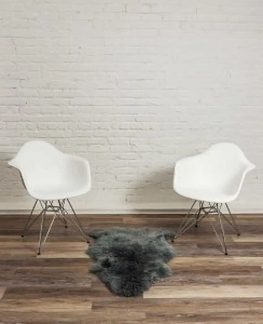 Warm Gray New Zealand Natural Sheepskin Rug Photo 4