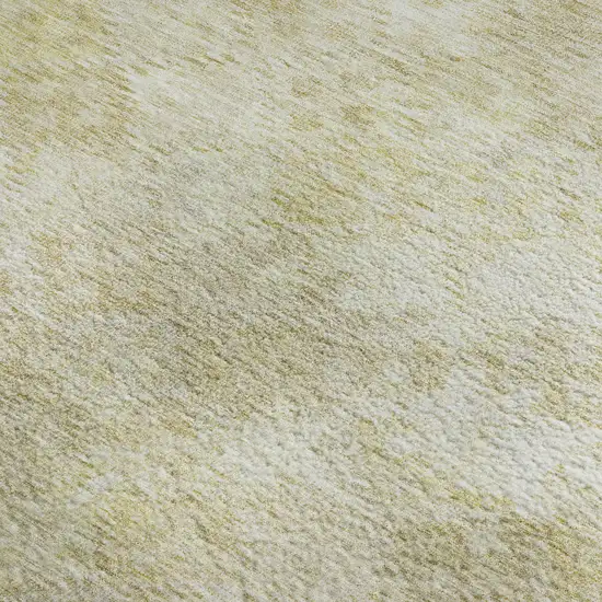 Wheat And Beige Abstract Geometric Washable Area Rug With UV Protection Photo 2