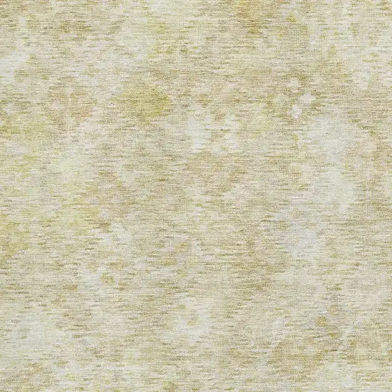 Wheat And Beige Abstract Geometric Washable Area Rug With UV Protection Photo 3