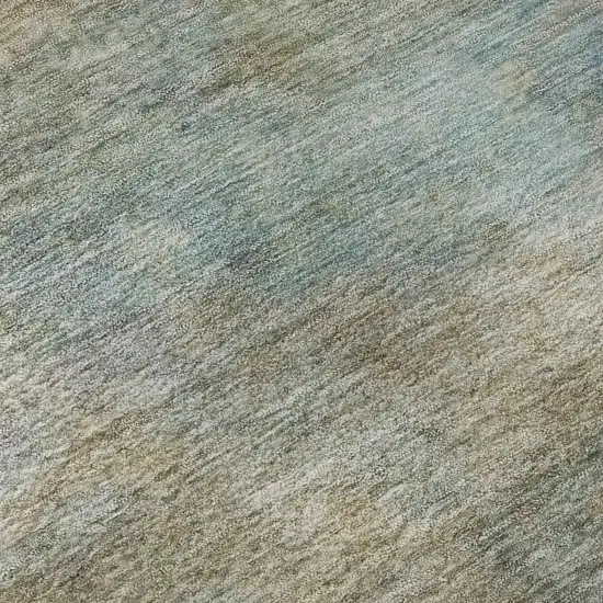 Wheat And Beige Abstract Washable Area Rug With UV Protection Photo 7