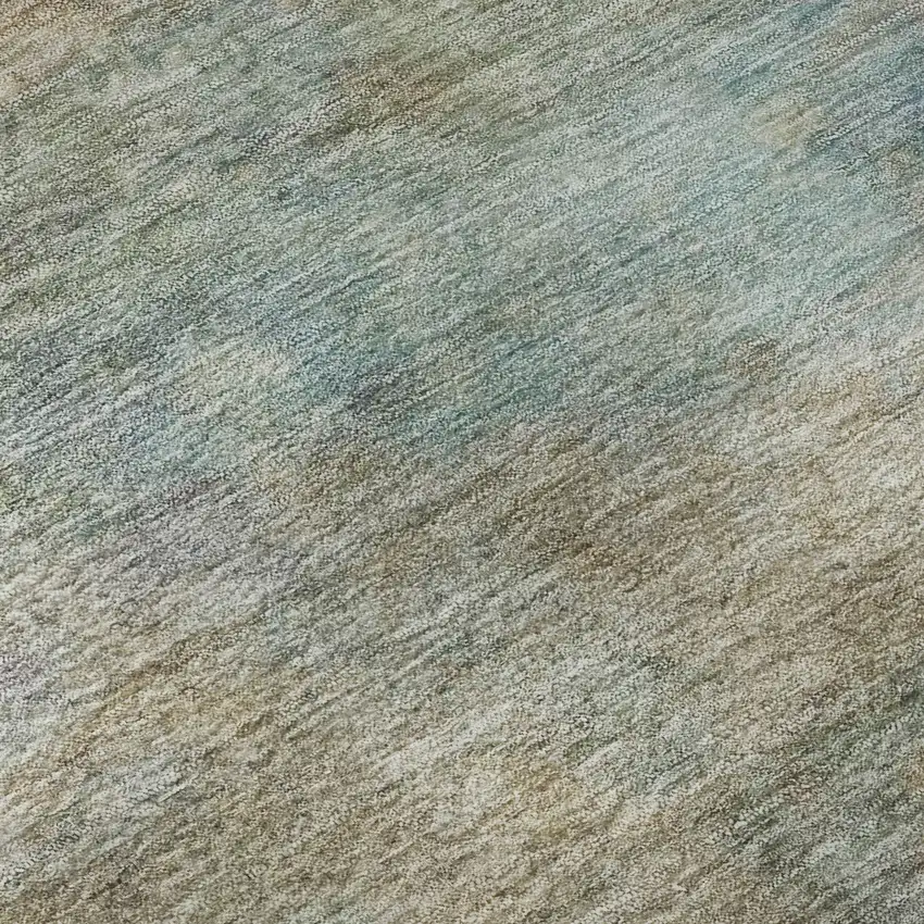 Wheat And Beige Abstract Washable Area Rug With UV Protection Photo 8