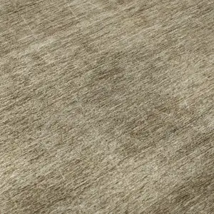 Photo of Wheat And Beige Geometric Washable Area Rug With UV Protection