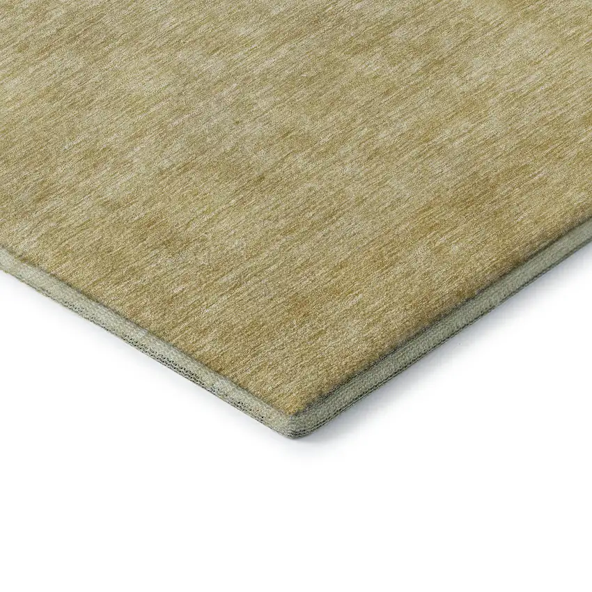 Wheat And Beige Ombre Washable Area Rug With UV Protection Photo 8