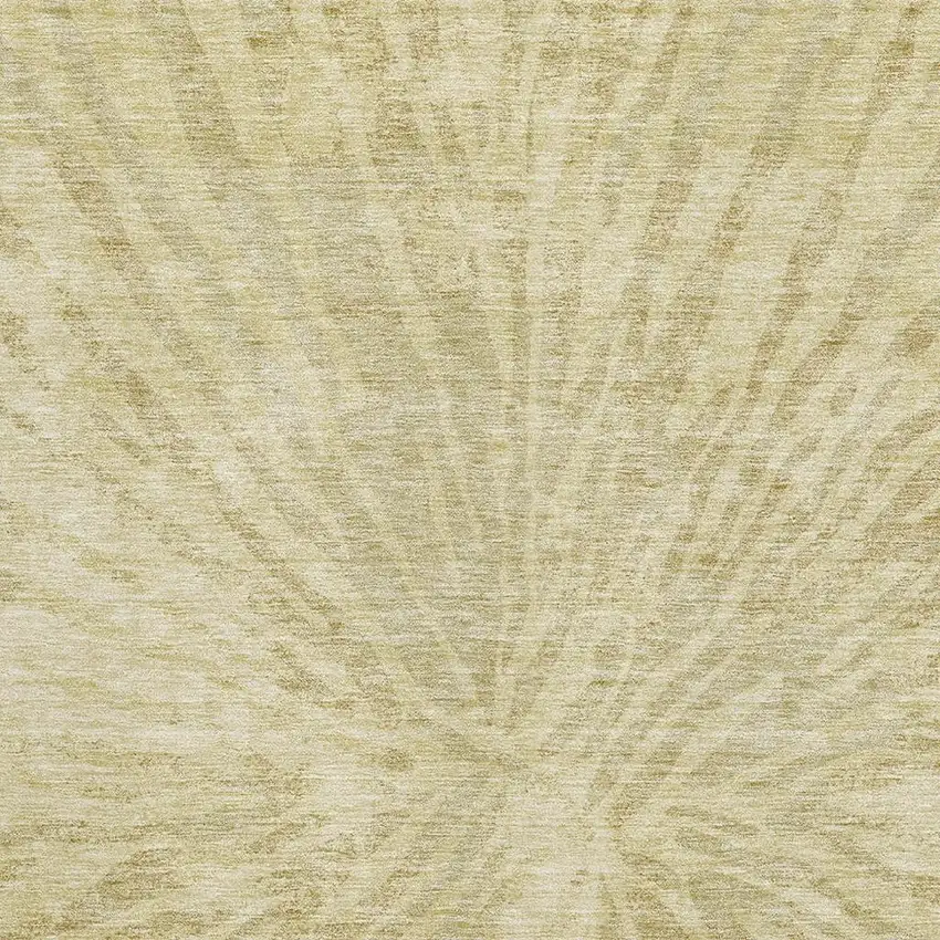 Wheat And Beige Zebra Print Washable Area Rug With UV Protection Photo 3