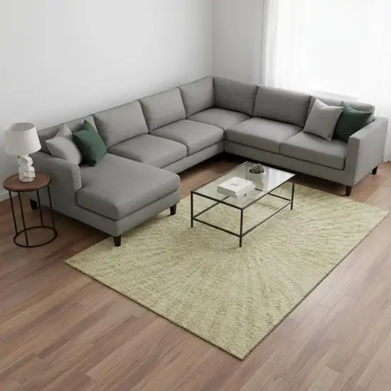 Wheat And Beige Zebra Print Washable Area Rug With UV Protection Photo 2