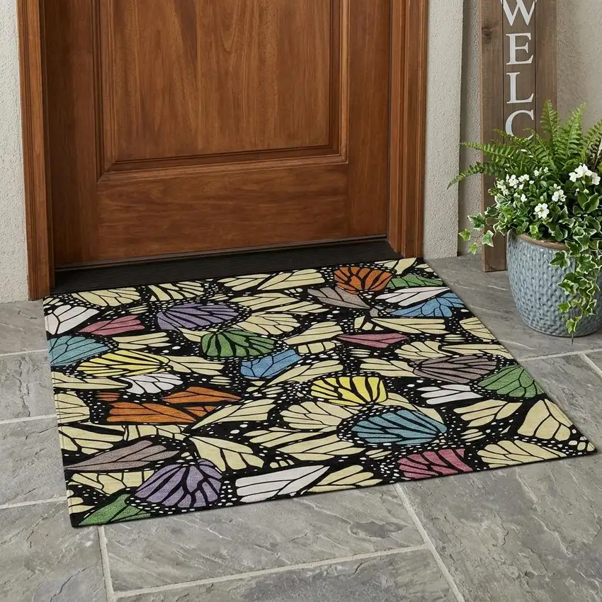 Wheat And Gold Animal Print Washable Indoor Outdoor Area Rug Photo 1