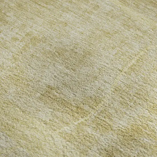 Wheat And Ivory Abstract Geometric Washable Area Rug With UV Protection Photo 3