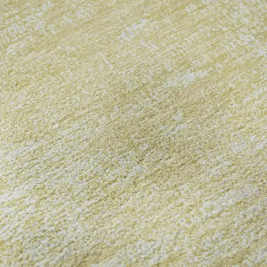 Wheat And Ivory Abstract Washable Area Rug With UV Protection Photo 1