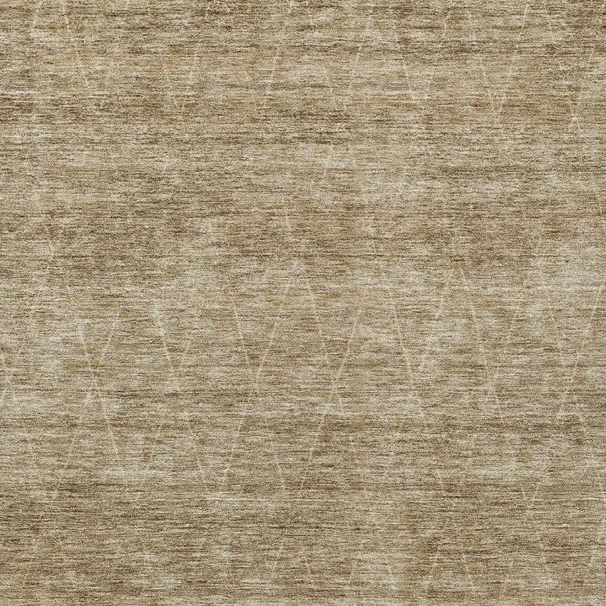 Wheat And Ivory Geometric Washable Indoor Outdoor Area Rug Photo 6