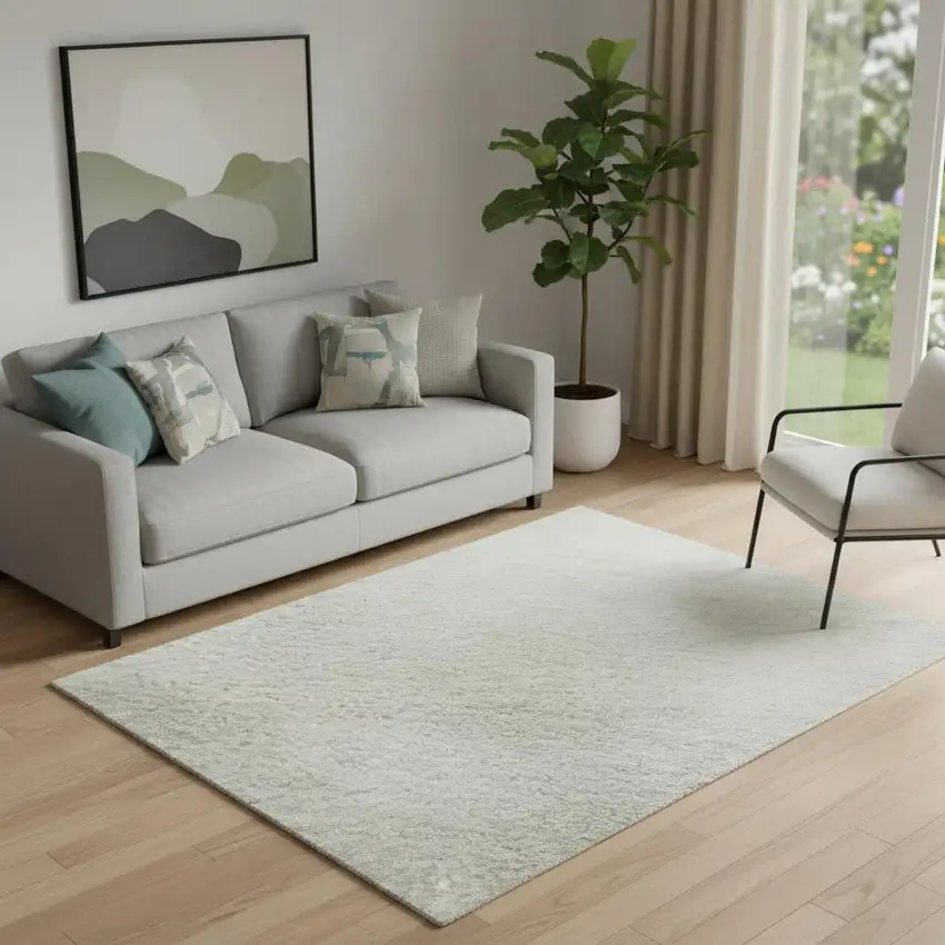 Wheat And Ivory Striped Washable Area Rug With UV Protection Photo 2