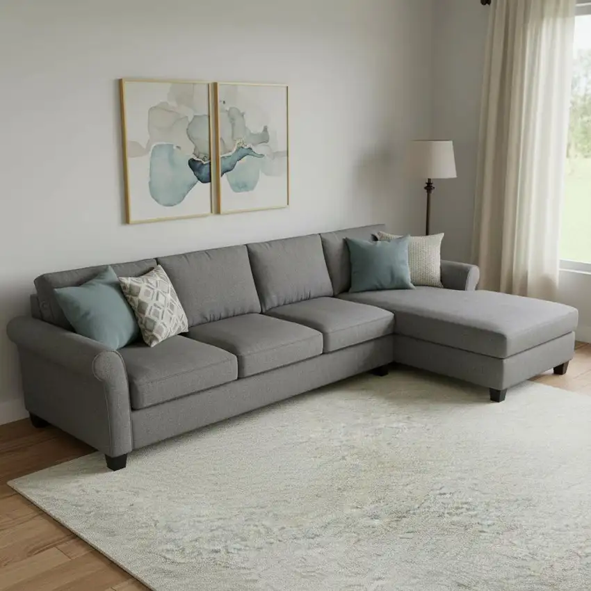 Wheat And Ivory Striped Washable Area Rug With UV Protection Photo 2