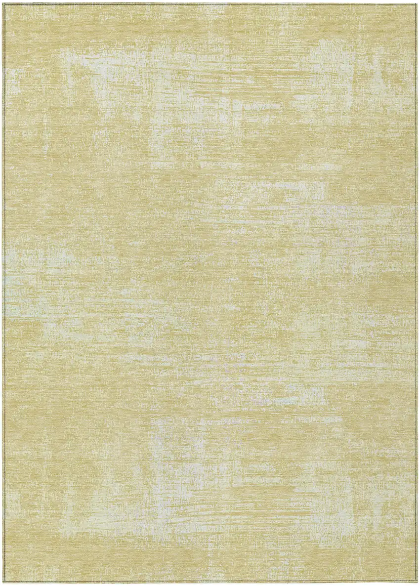 Wheat And Tan Abstract Washable Indoor Outdoor Area Rug Photo 2