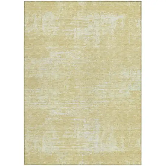 Wheat And Tan Abstract Washable Indoor Outdoor Area Rug Photo 7