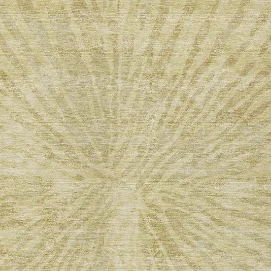 Wheat Beige And Tan Abstract Washable Indoor Outdoor Area Rug Photo 6