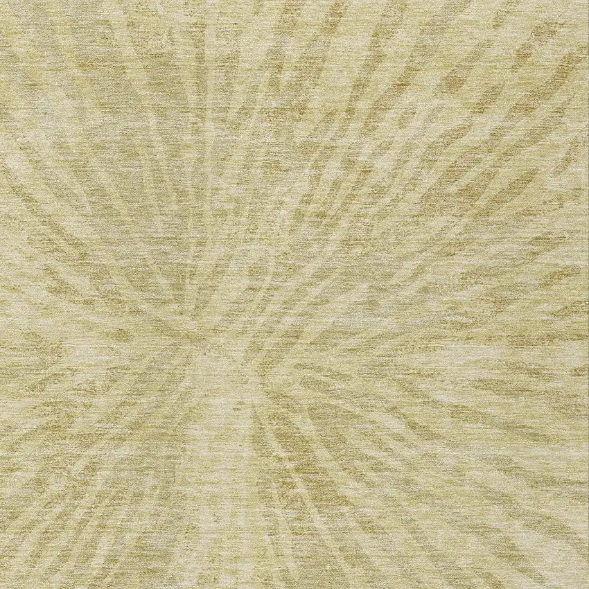Wheat Beige And Tan Abstract Washable Indoor Outdoor Area Rug Photo 6