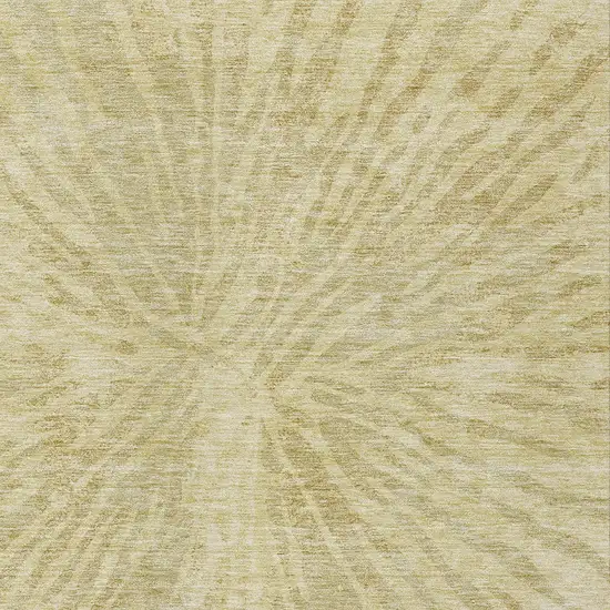 Wheat Beige And Tan Abstract Washable Indoor Outdoor Area Rug Photo 6