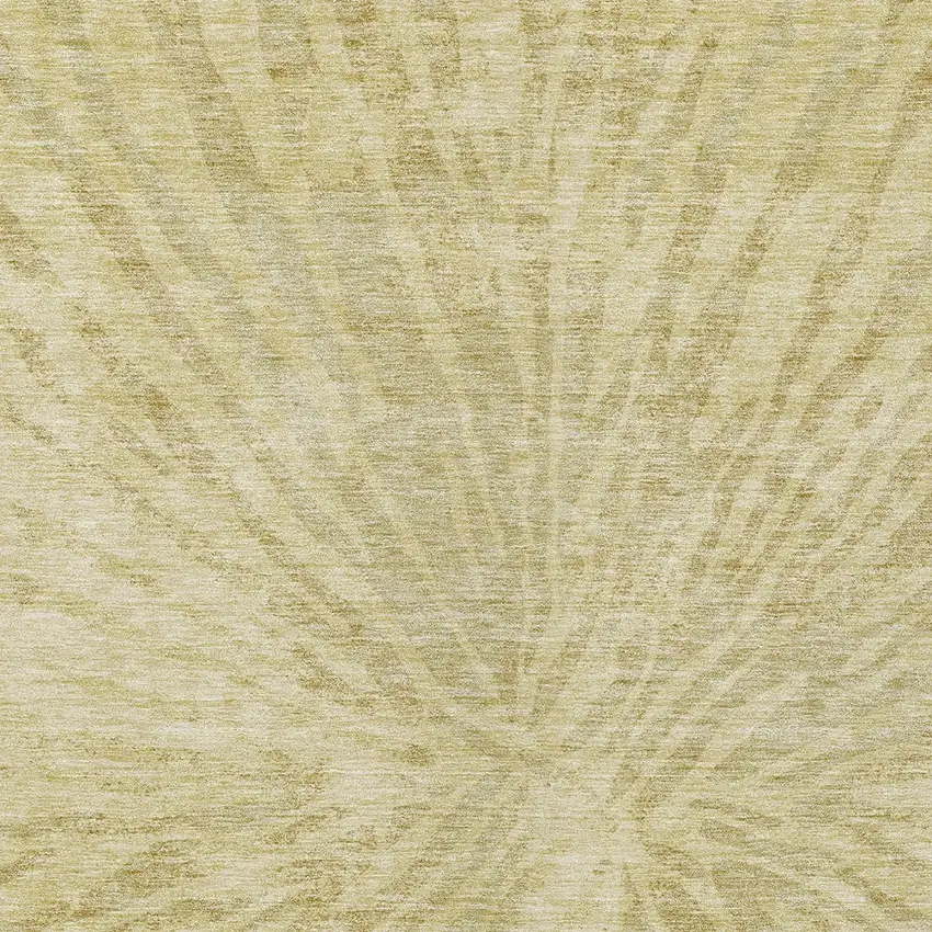 Wheat Beige And Tan Abstract Washable Indoor Outdoor Area Rug Photo 6