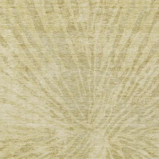 Wheat Beige And Tan Abstract Washable Indoor Outdoor Area Rug Photo 6