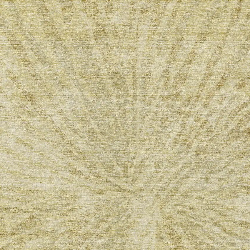 Wheat Beige And Tan Abstract Washable Indoor Outdoor Area Rug Photo 6