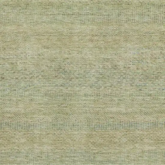 Wheat Gold And Green Striped Washable Area Rug With UV Protection Photo 2