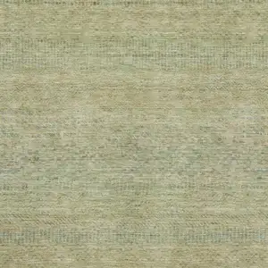 Photo of Wheat Gold And Green Striped Washable Area Rug With UV Protection