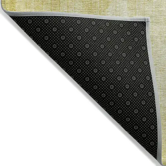 Wheat Gold And Ivory Geometric Washable Indoor Outdoor Area Rug Photo 4