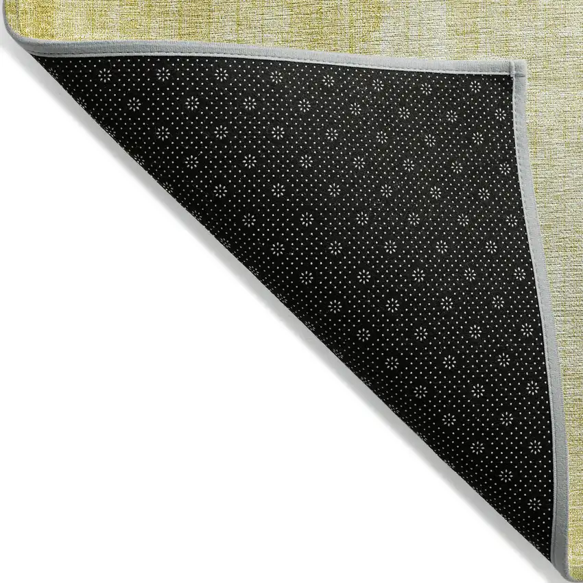 Wheat Gold And Ivory Geometric Washable Indoor Outdoor Area Rug Photo 4